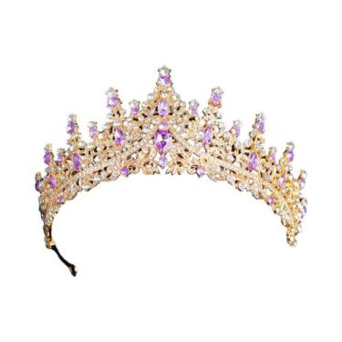 Imagem de Tiaras E Coroas De Cristal Com Strass Em Ouro E Prata Para Noivas, Mul
