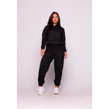 Imagem de Conjunto Moletom Feminino Agasalho Inverno Frio-Feminino