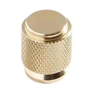 Imagem de Puxadores Dourados Modernos Simples Redondos Para Armários E Gavetas, 