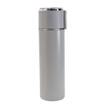 Imagem de Garrafa isotérmica aço inox trava vacuum cup  480ml - Lin Ran, CINZA
