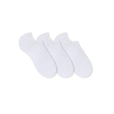 Imagem de Kit 3 Pares De Meia Sapatilha Esportiva Selene 34/39, Branco, U