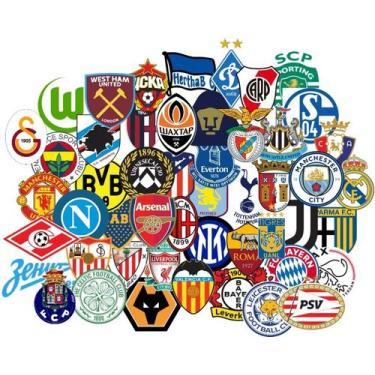 Imagem de 50 pçs - stickers figurinhas - Times Internacionais - Champions - Amér