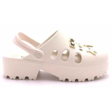 Imagem de Babuche Feminino Tratorado Moleca 5563.102, Branco off, 38
