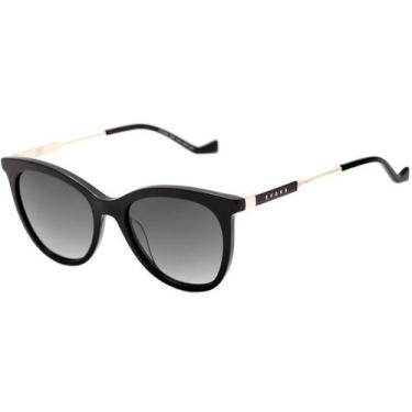 Imagem de Óculos Solar Evoke For You Ds47 Bra01 Preto Brilho Lente Cinza Degradê