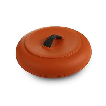 Imagem de Dexas Aquecedor de tortilha durável para micro-ondas GG, cor terracota, perfeito para aquecer tortilhas, pão, panquecas, pão de milho
