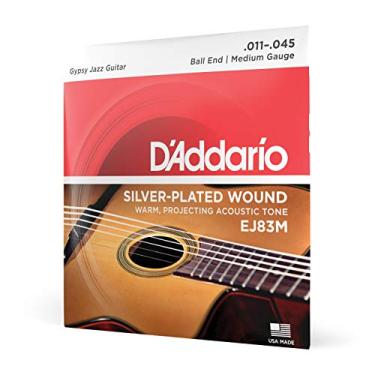 Imagem de Encordoamento Para Violão Aço .011-.045 Ball End D'Addario Gipsy Jazz EJ83M
