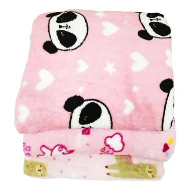 Imagem de Manta Para Bebê Cobertor Estampado Macio Micro Fibra Menina