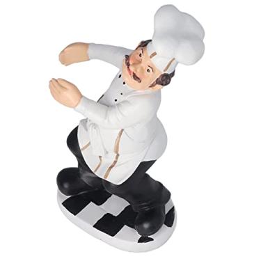 Imagem de Figuras de Chef, Função de Armazenamento Decorativas Personagens Vívidos Enfeites de Cozinha Fofos Figuras de Chef Decorativas para Restaurante