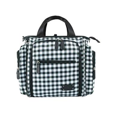 Imagem de Mochila multifunções bolsa de troca de fraldas, com bolsos isolados alça de ombro ajustável Projeto da caixa do carrinho à prova d'água Bolsa multifuncional de viagem Mochila de alta capacidade