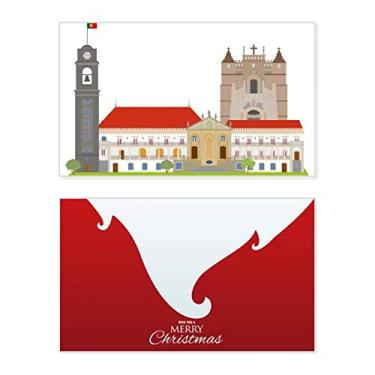 Imagem de Portugal Coimbra National Landmark Building Holiday Holiday Merry Christmas Congrats Card Christmas Letter Message