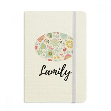 Imagem de Caderno de tinta colorida com girassol, capa dura em tecido oficial