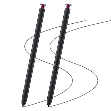 Imagem de Pacote com 2 canetas borgonha Galaxy S22 Ultra para Galaxy S22 Ultra 5G Touch Screen Stylus de substituição para sem função Bluetooth