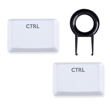 Imagem de HUYUN Teclas retroiluminadas de substituição para teclado mecânico GL Tactile Switch Logit G813 G815 G913 G915 TKL RGB RGB (2X Ctrl, branco)