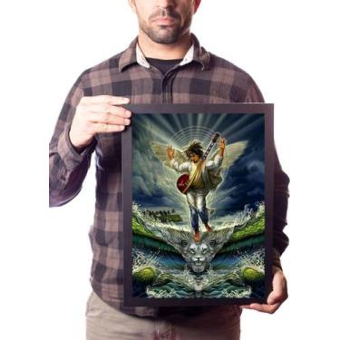 Imagem de Reggae Quadro Bob Marley Arte Anjo Leão - Fanarte