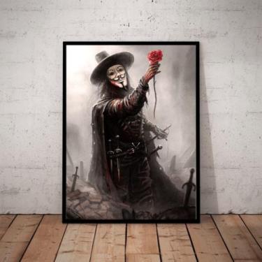 Imagem de Quadro Decorativo Filme V De Vingança Vendetta Arte - Fanarte