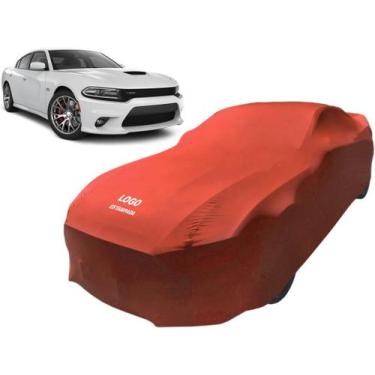 Imagem de Capa Automotiva Dodge Charger Srt Tecido Helanca Cor Preta - Mz, Verme