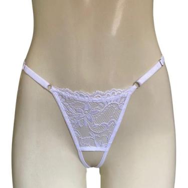 Imagem de Calcinha Sexy Aberta Namoradeira Renda Feminina Sensual com abertura M