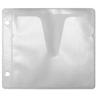 Imagem de Mediaxpo Refil de plástico frente e verso CD/DVD/Blu-ray para fichários - Organize e mostre sua coleção de músicas (pacote com 100)