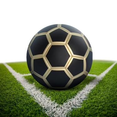 Imagem de Bola de futebol tamanho 5, bola de futebol de treinamento, design antiexplosão, prática de treinamento para adolescentes e adultos, tamanho oficial, esportes internos e externos, adequado para prática