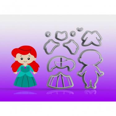 Imagem de Cortador Princesa Ariel Modular Tamanho 10 Cm