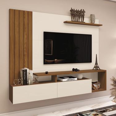 Imagem de Painel para TV até 65" Lian Casa 812 nature com off white