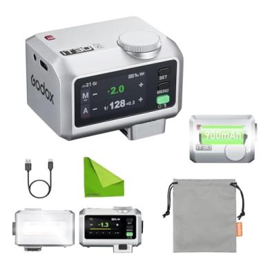 Imagem de Godox iT30Pro C Flash Mini TTL para Câmeras Canon com Disparador/Receptor Sem Fio 2.4G Integrado – 1/80000s HSS, Bateria Recarregável de 900mAh, Tempo de Reciclagem de 1,5s, Ultra-Leve 120g, Prata