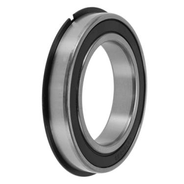 Imagem de A ABSOPRO 6016NR2RS Rolamentos rígidos de esferas 80 x 125 x 22 mm P4 rolamentos lubrificados com vedação de borracha dupla, 1 peça, carro, scooter, skate, roda universal prateado preto