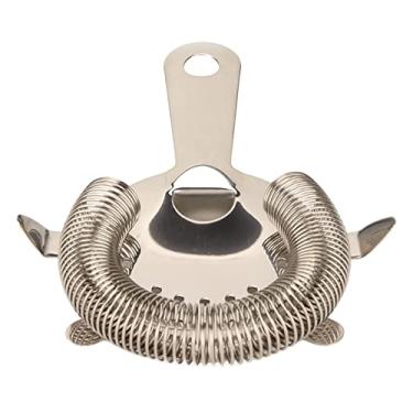 Imagem de Coador de barra de aço inoxidável Coador de coquetel multifuncional Cozinha Filtro de vinho doméstico Coador Durável à prova de ferrugem Design de malha fina para bartenders