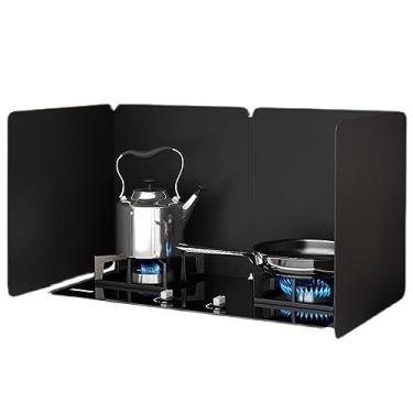 Imagem de HYUIO Protetor contra respingos de aço inoxidável, protetor de respingos de óleo dobrável para cozinha, protetor de salpicos de cozinha, protetor contra respingos de fogão para cozinhar