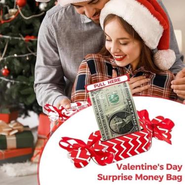 Imagem de Caixa Pull Para Guardar Dinheiro - Decorações Festivas Divertidas E Reutilizáveis - Cofre De Puxar Do Dos Namorados,Para O Da Mãe Natal Feriados E Reuniões Familiares
