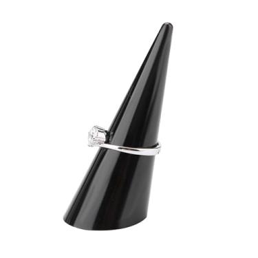 Imagem de Pissente 5 Peças Suporte Porta-Anéis, Organizador de Jóias para Anéis Em Material Acrílico, para Mostruário Em Balcões de Lojas ou Feiras Comerciais (BLACK)