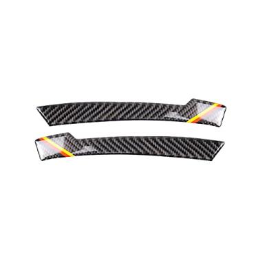 Imagem de Adesivo de fibra de carbono adesivo de decalque acabamento compatível com Mercedes Benz GLA Class X156 2013-2020 (bandeira da Alemanha, guarnição do espelho lateral retrovisor 01)