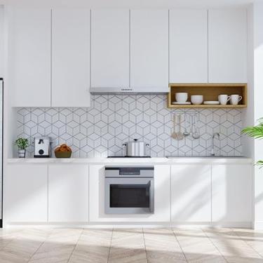 Imagem de Adesivo Envelopamento Branco Fosco Geladeira Móveis 10m x 70cm