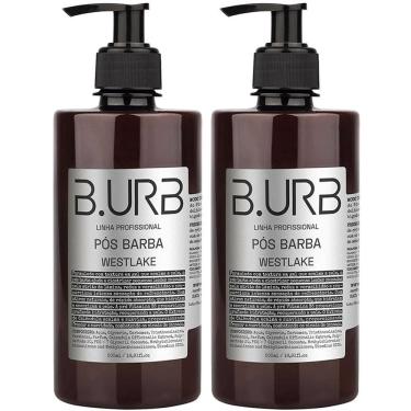 Imagem de Kit 2 Loção Pós Barba Westlake 500mL Profissional Bancada Barbearia Barba Urbana B.URB
