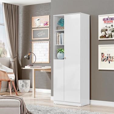 Imagem de Armario Multiuso 181 Cm Mdp 2 Portas Lin Mu001 Branco Mxm