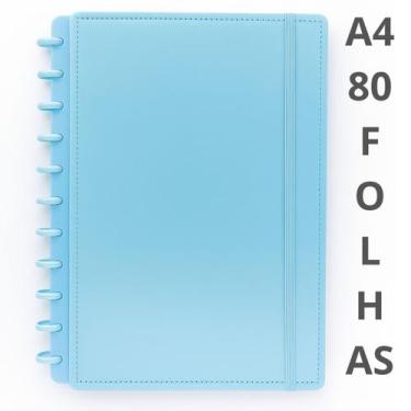 Imagem de Caderno argolado capa dura de material sintético A4 80 folhas pautadas