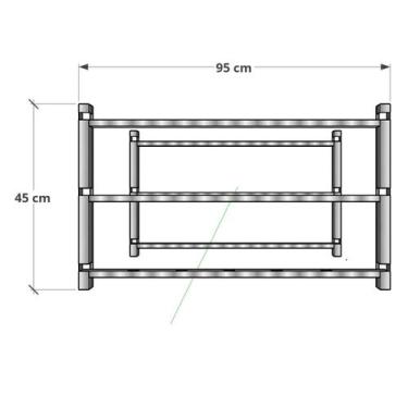 Imagem de Suporte para Churrasqueira Reforçado - WR Steel, 95cm