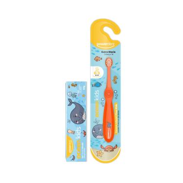 Imagem de Kit Escova De Dente Inf 1 A 3 Anos + Gel Dental Ocean Kids