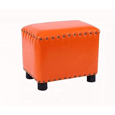 Imagem de Banqueta para os pés, banquinho para pés, mesa de vestir, apoio para os pés, banco de couro criativo para casa, sala de estar, mudança, banco, mesa de café, sofá, banco, adulto, otomano, casa de