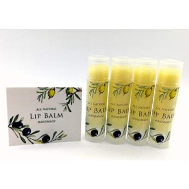 Imagem de ZZYBIA Produtos de cuidados com a pele caseiros adesivos adesivos para protetor labial, tubo de recipiente de vela creme para as mãos 20 peças (T Lip Balm - Vinil transparente - Oliva)