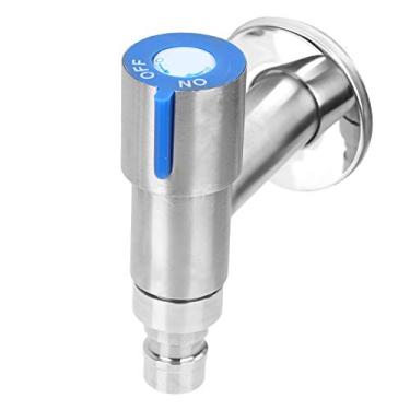 Imagem de Lavanderia de Aço Inoxidável Banheiro Máquina de Lavar Roupa Torneira de água Montada na Parede Torneira de água de Durável e Suave Fluxo de água G1/2 Torneira de