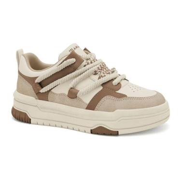 Imagem de Tênis Ramarim Chunky Casual Conforto Estilo Urbano Feminino, Mocca, 37