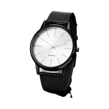 Imagem de Relógio De Pulso Masculino De Quartzo Com Pulseira De Couro Marrom Lux