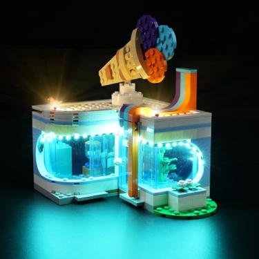 Imagem de Rorliny Kit de luz LED para Lego City Ice-Cream Shop 60363, kit de iluminação criativa compatível com Lego 60363 (apenas luzes, sem conjunto de LEGO)