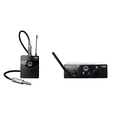 Imagem de AKG Sistema de microfone sem fio Pro Audio WMS40MINI, conjunto instrumental de banda US25D, com receptor SR40 e mini transmissor de bolso PT40