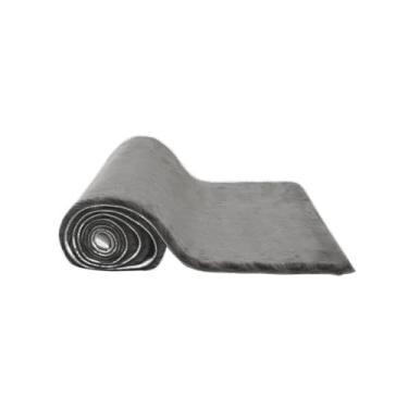 Imagem de Tapete Aconchego Para Sala Com Antiderrapante Pelinho 1,00 X 1,40 (Cinza)