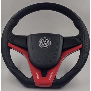 Imagem de Volante Esportivo Para Volkswagen Fox Golf Polo Gol G5 Saveiro Voyage