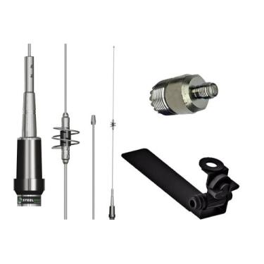 Imagem de Antena Móvel Dual Band Suporte Adaptável Carroceria Caminhonete Adapta