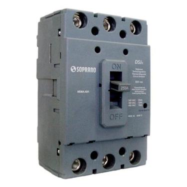 Imagem de Disjuntor Caixa Moldada 225A 22kA 240V Soprano, Cinza