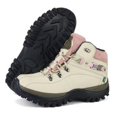 Imagem de Bota Coturno Adventure Feminina Para Trilha ref 100 - DG, Gelo, 34
